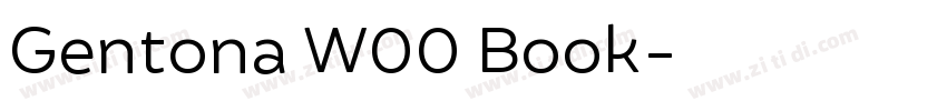Gentona W00 Book字体转换